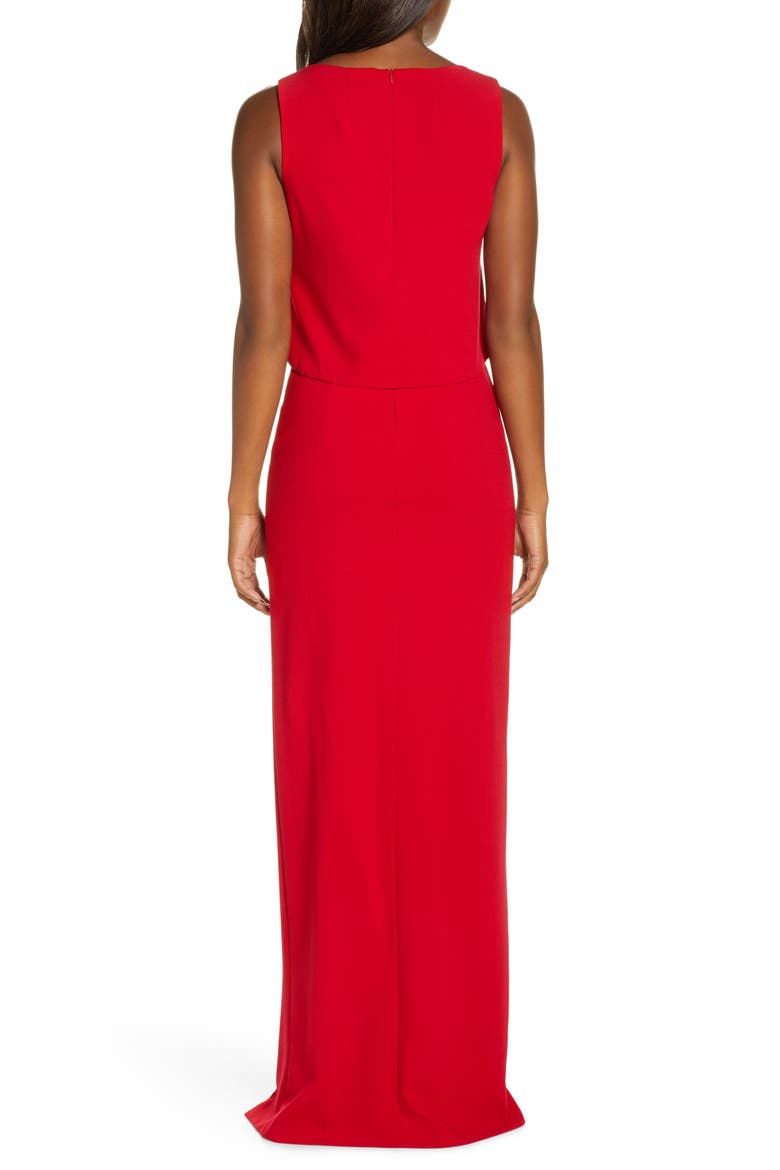 Kacie Two-Piece Sleeveless Maxi Dress, Alternate, color, BONFIRE