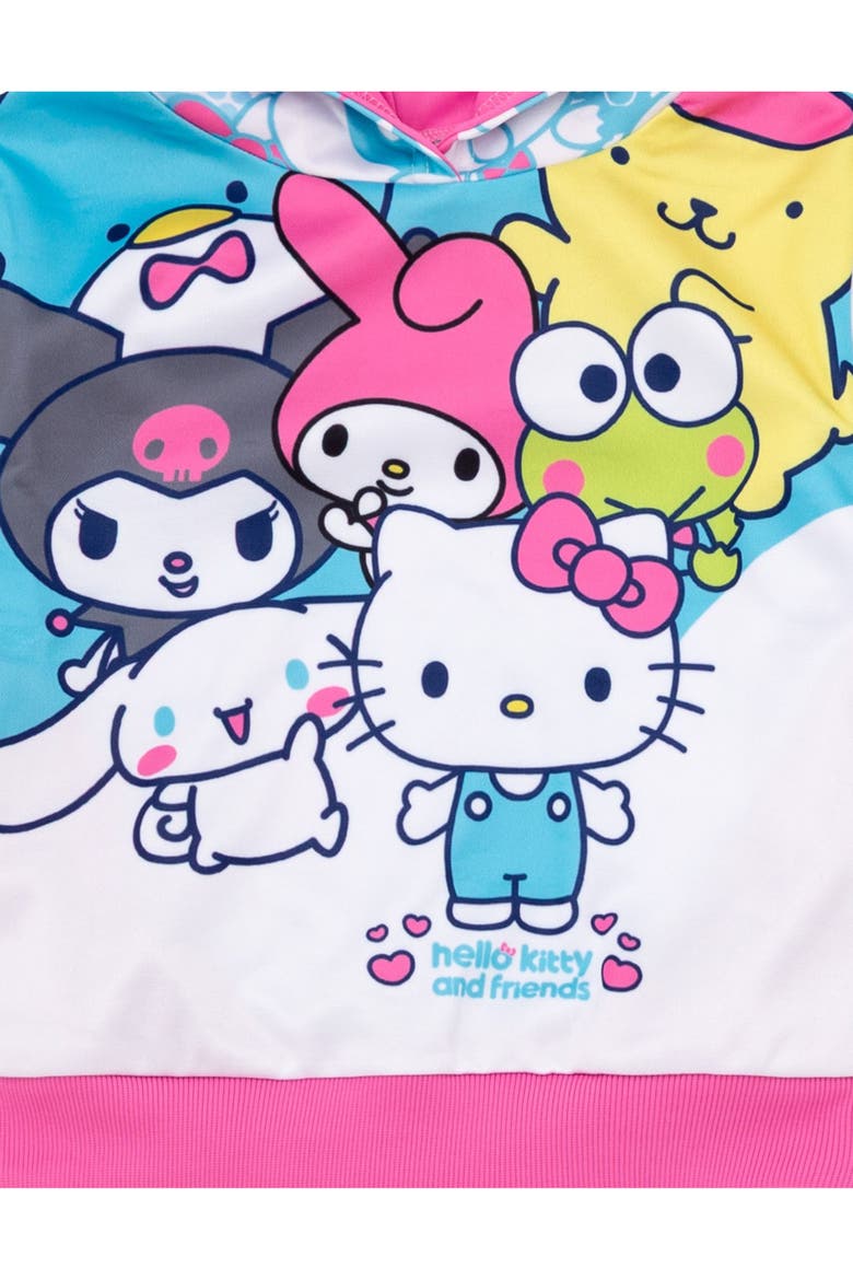 Sublimated Fleece Hoodie, Alternate, color, Hello Kitty Blue Pink