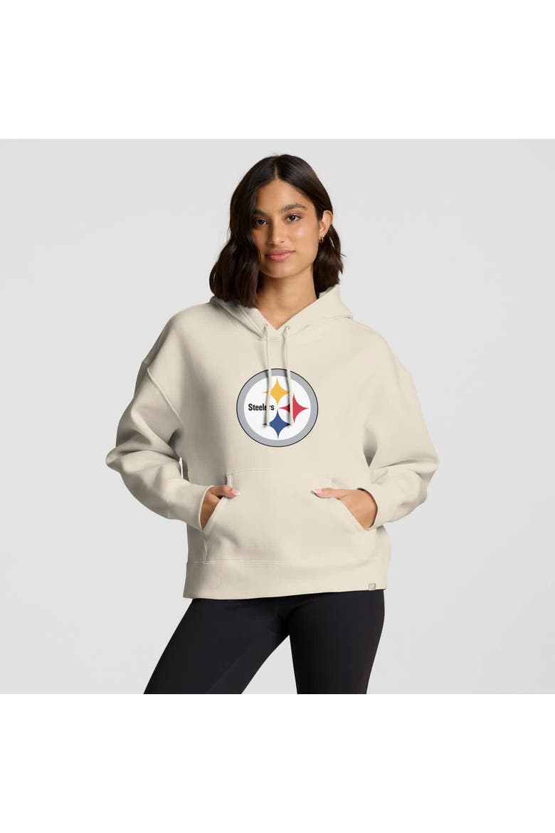 Women's Fanatics Cream Pittsburgh Steelers Dove Legacy Pullover Hoodie, Alternate, color, Cream