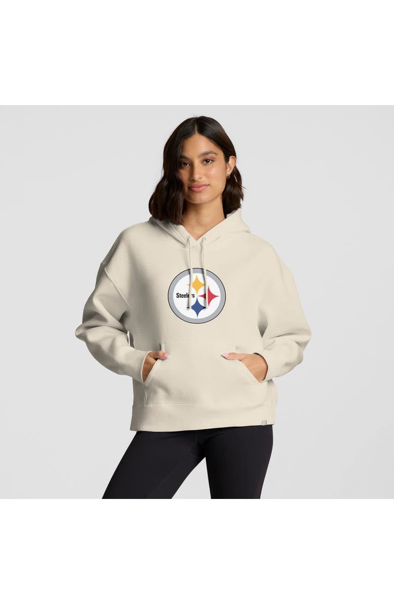 FANATICS Women's Fanatics Cream Pittsburgh Steelers Dove Legacy Pullover Hoodie, Alternate, color, Cream