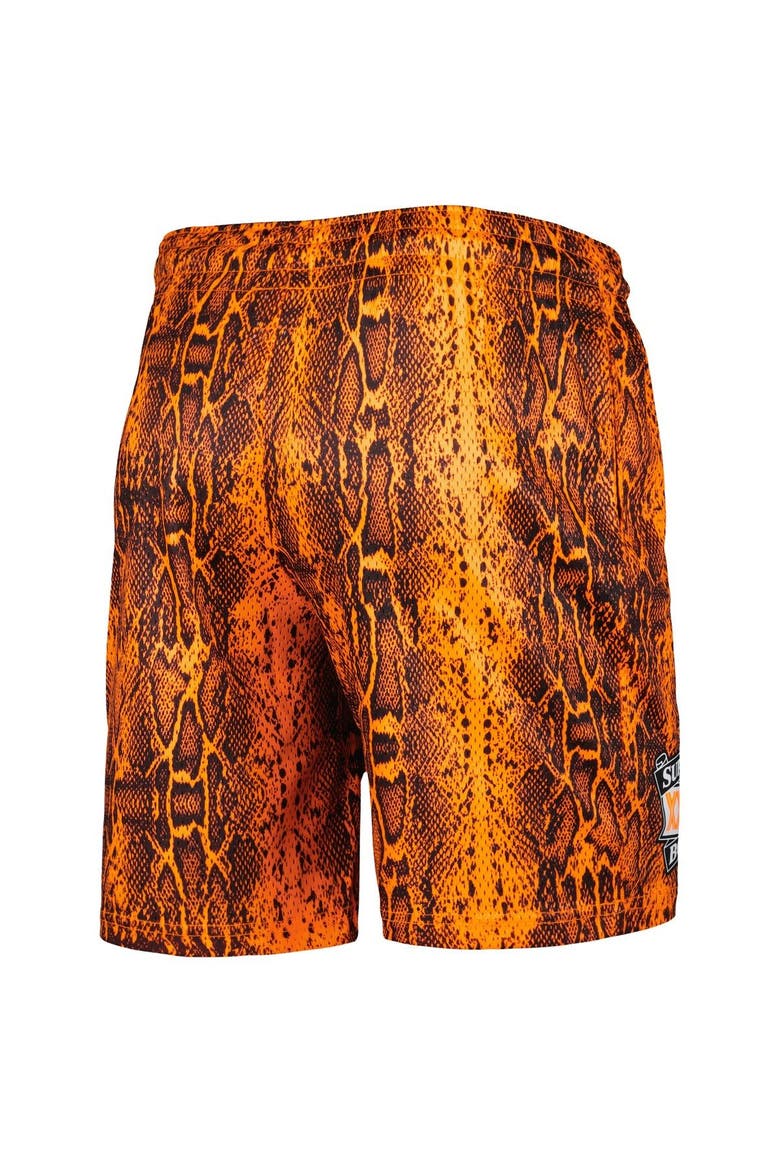 Men's New Era Orange San Francisco 49ers Summer Pop Shorts, Alternate, color, Orange