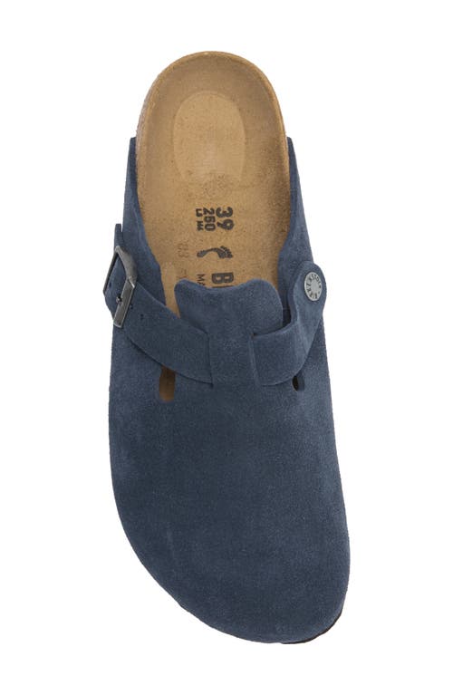 Birkenstock Boston Suede Mules In Multi
