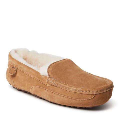 Fireside Melbourne Genuine Shearling Moccasin Slipper (Men)
