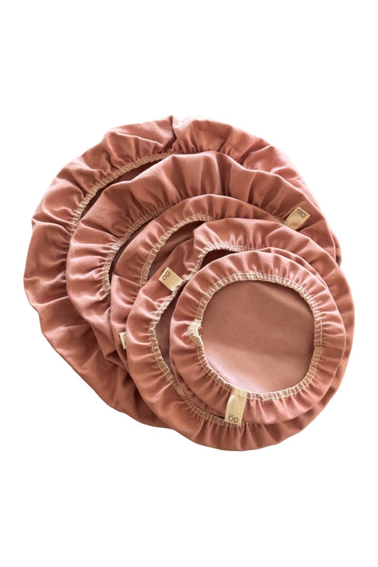 Organic Cotton Bowl Cover Set, Main, color, Rose