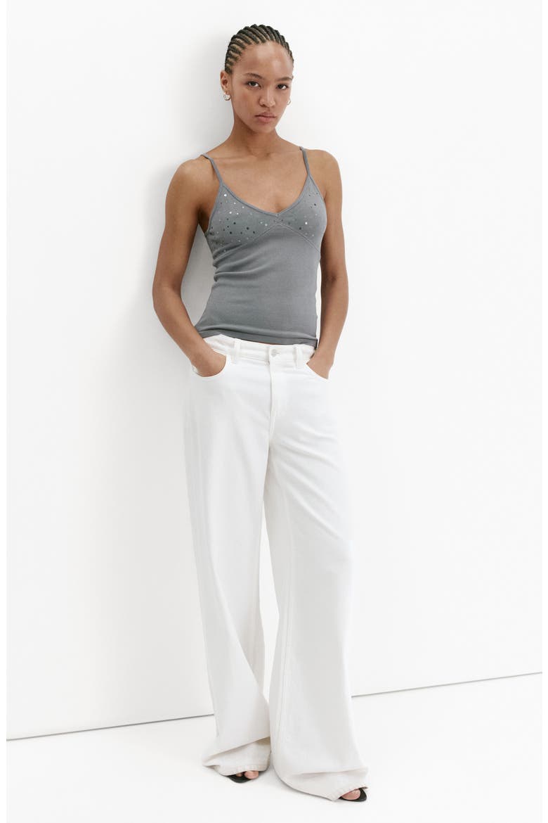 Sequin Knit Camisole, Alternate, color, LIGHT HEATHER GREY