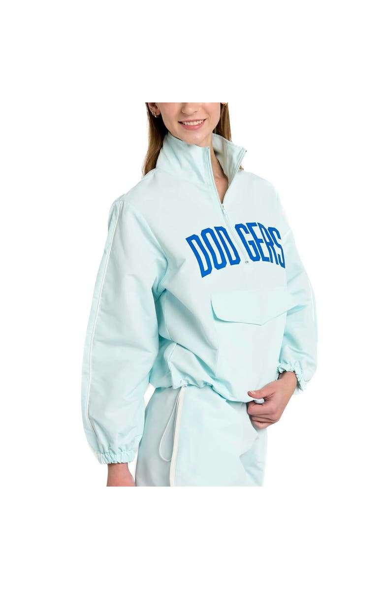 LUSSO Women's Lusso Light Blue Los Angeles Dodgers Parker Half-Zip Jacket, Alternate, color, Light Blue