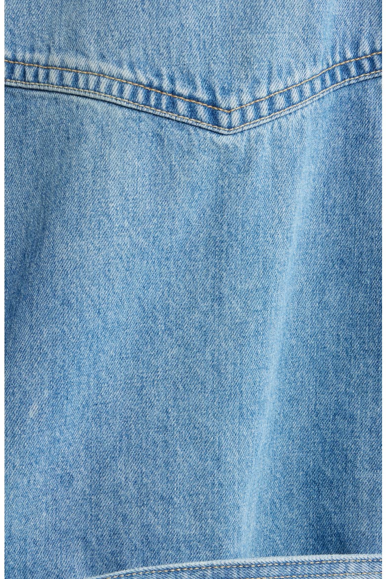 Denim Vest, Alternate, color, LIGHT BLUE