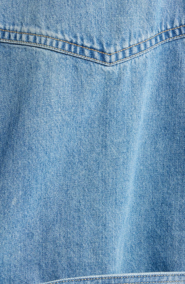 BOSS Orange Denim Vest, Alternate, color, Light Blue