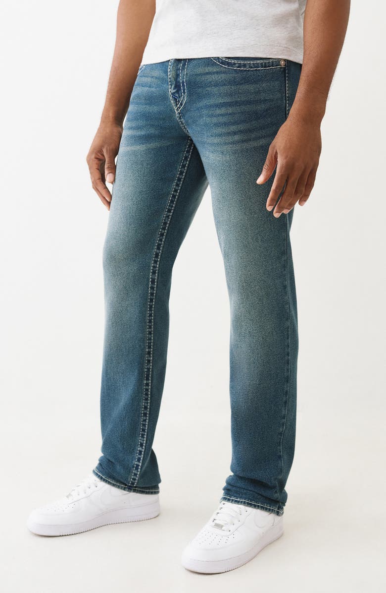 True Religion Ricky Big T Straight Leg Jeans, Alternate, color, Medium Toasted Cinnamon Wash