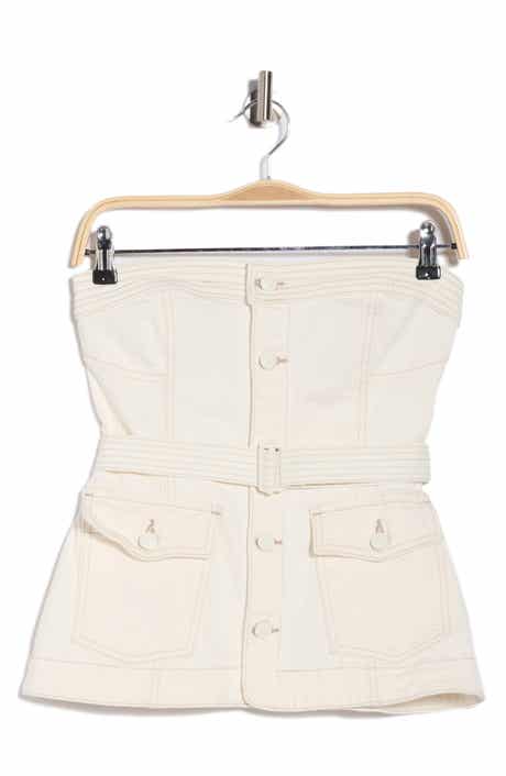 Simkhai Cyan Belted Bustier Top