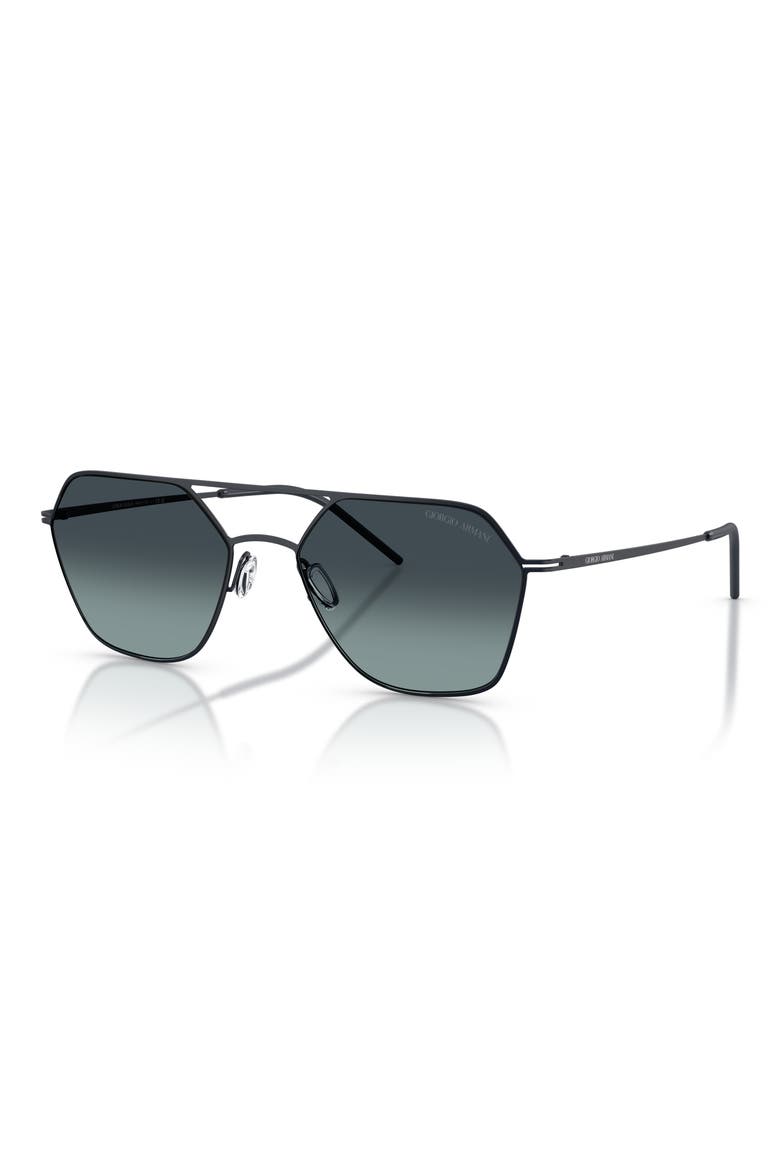 54mm Square Sunglasses, Alternate, color, MATTE BLUE / BLUE GRADIENT