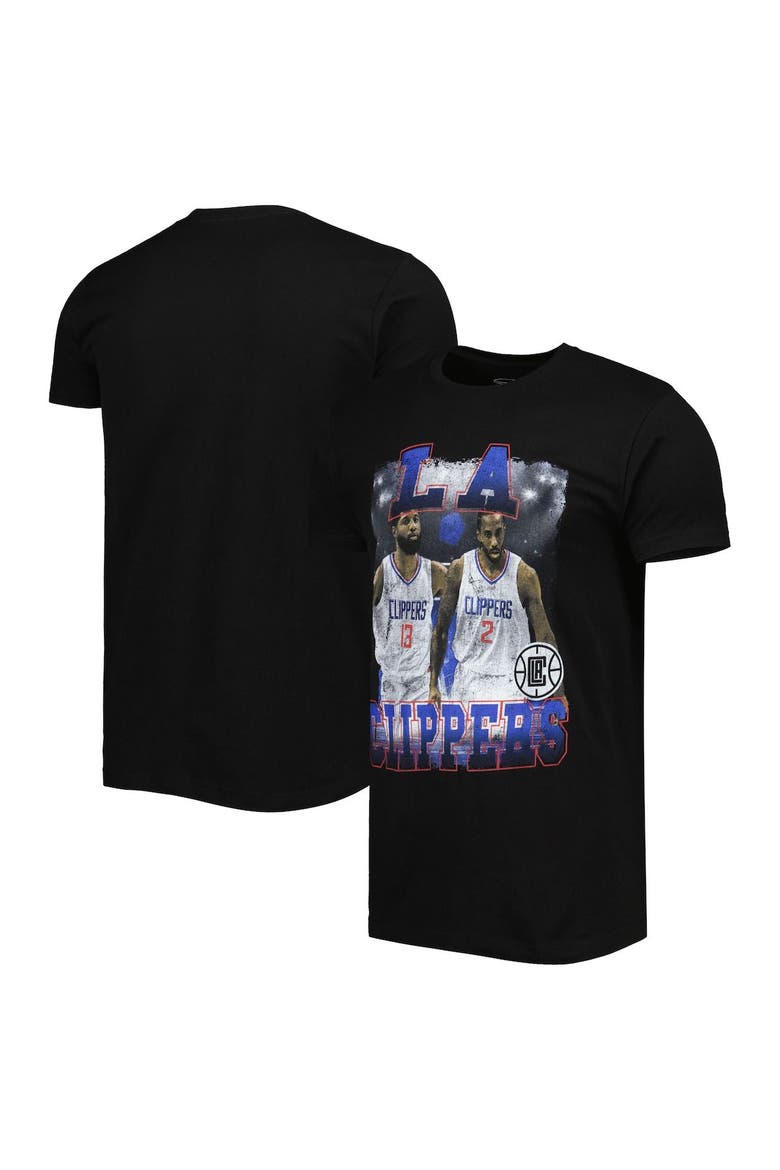 Unisex Stadium Essentials Kawhi Leonard & Paul George Black LA Clippers Player Duo T-Shirt, Main, color, Black