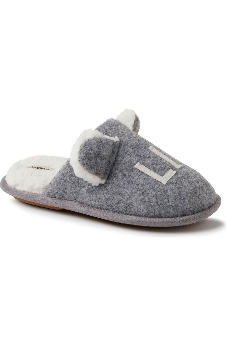 DEARFOAMS Casey Lil Bear Family Scuff Slipper, Alternate, color, Light Heather Grey