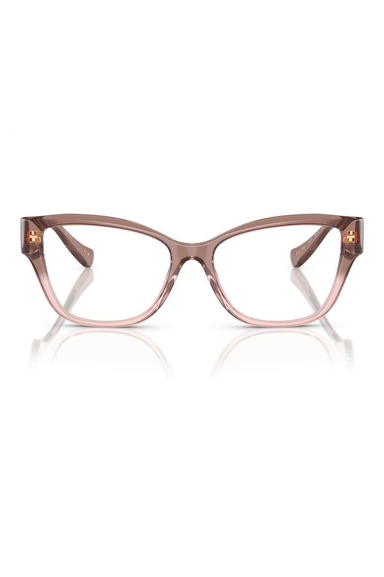 52mm Pillow Optical Glasses, Main, color, PINK