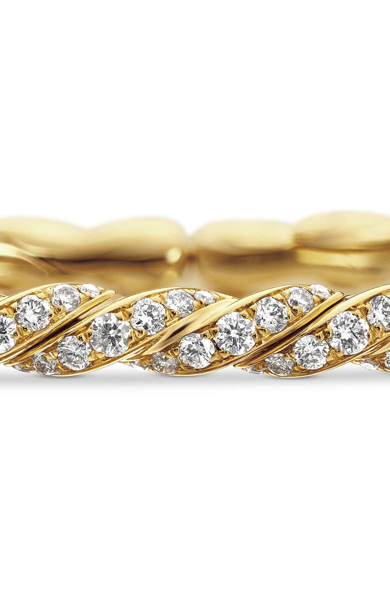 David Yurman Pavéflex Single Row Diamond Bracelet, Alternate, color, Yellow Gold/ Diamond