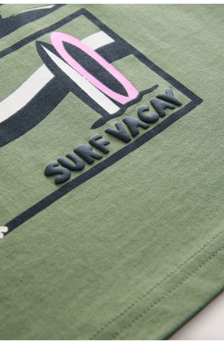 NEXT Kids
 Surf Vacay Cotton Graphic Pocket T-Shirt, Alternate, color, Green