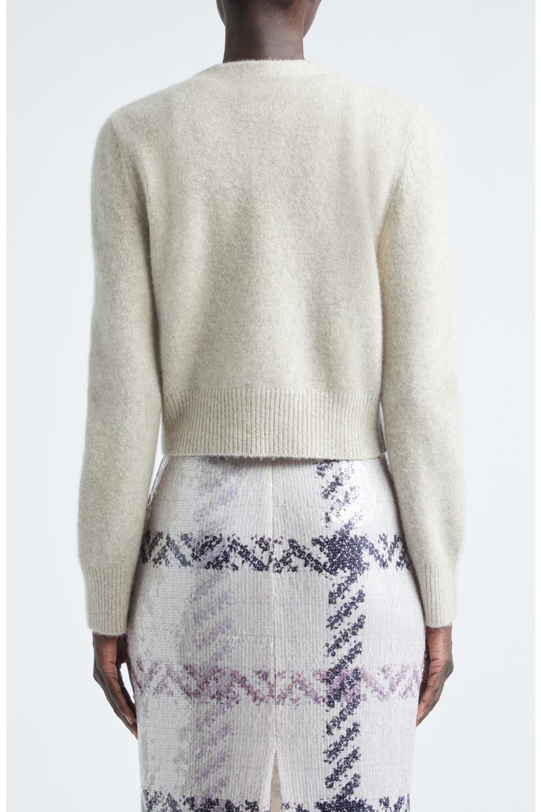 The Sloane Cashmere & Silk Cardigan, Alternate, color, MARLED OATMEAL