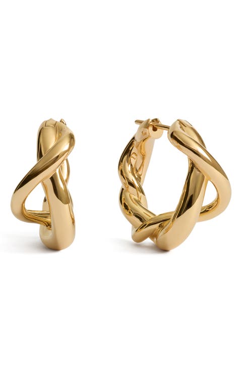 Ochre Medium Hoop Earrings