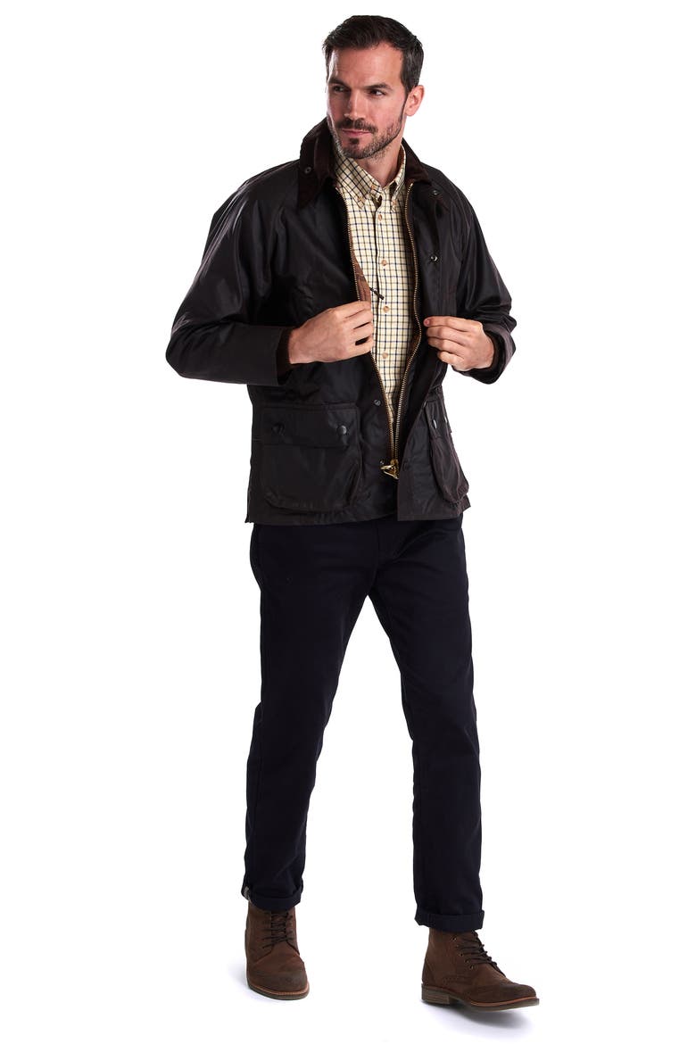 Bedale Water Resistant Waxed Cotton Jacket, Alternate, color, RUSTIC
