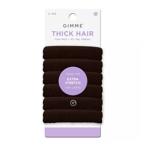 Thick Fit Hair Bands, Damage Free Hair Ties Made with Seamless Microfiber Elastics