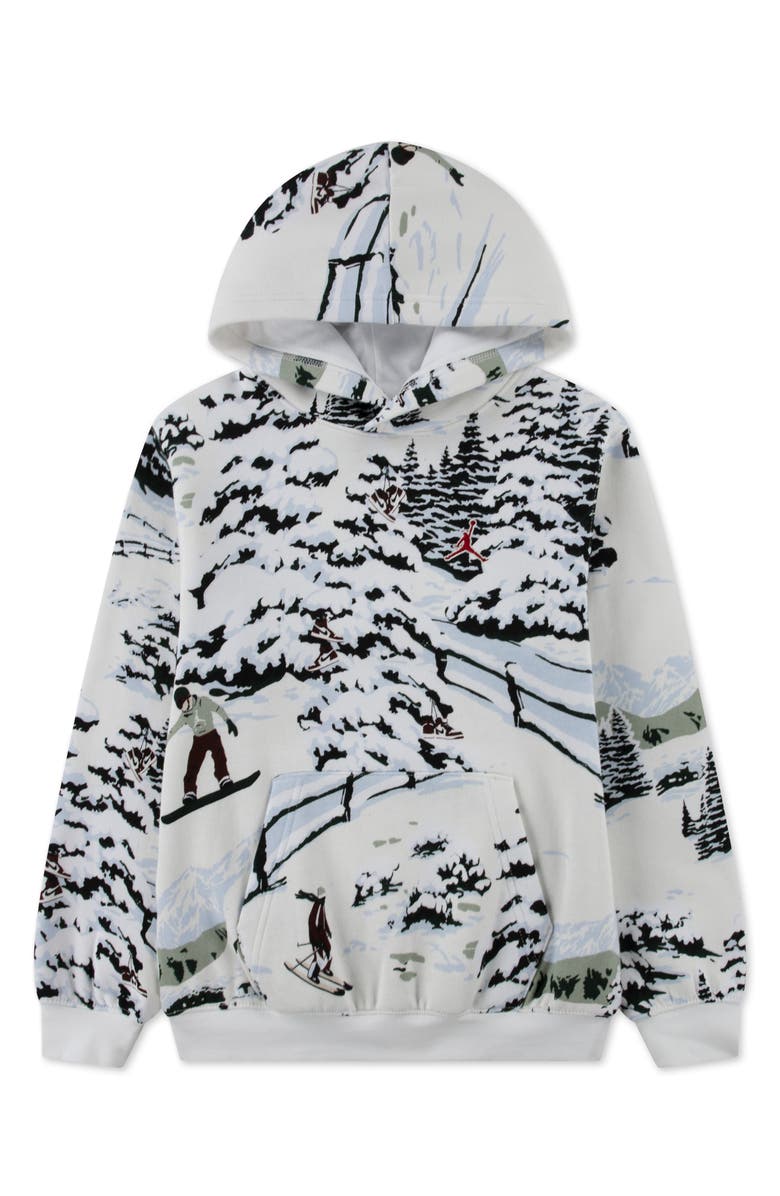 Jordan Kids' Brooklyn Holiday Fleece Hoodie, Main, color,