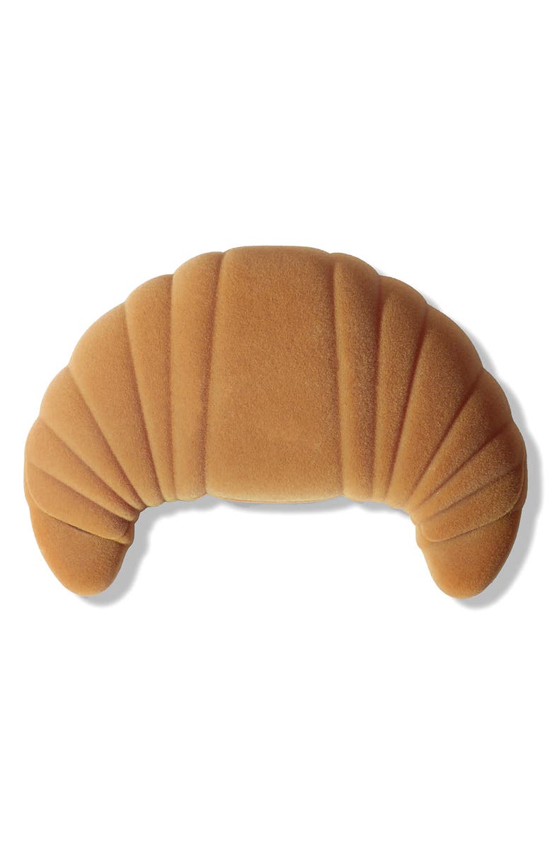 doiy Good Morning Collection Croissant Velvet Storage Box, Main, color, Beige