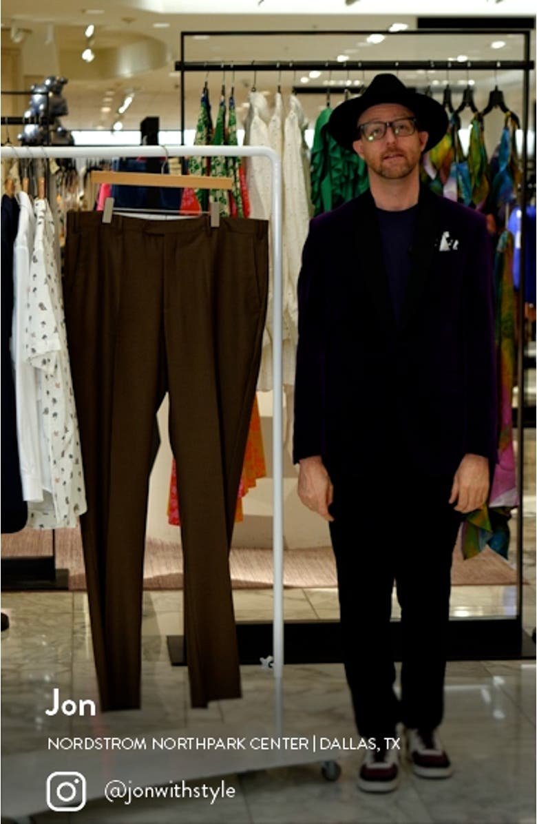 Roma Flat Front Loro Piana Wool Serge Dress Pants, sales video thumbnail