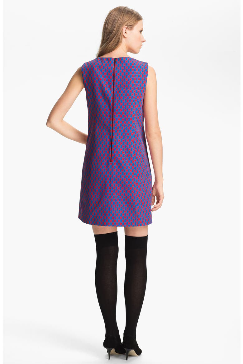 Geometric Print Faille Dress (Nordstrom Exclusive), Alternate, color, ABSTRACT GEO PRINT