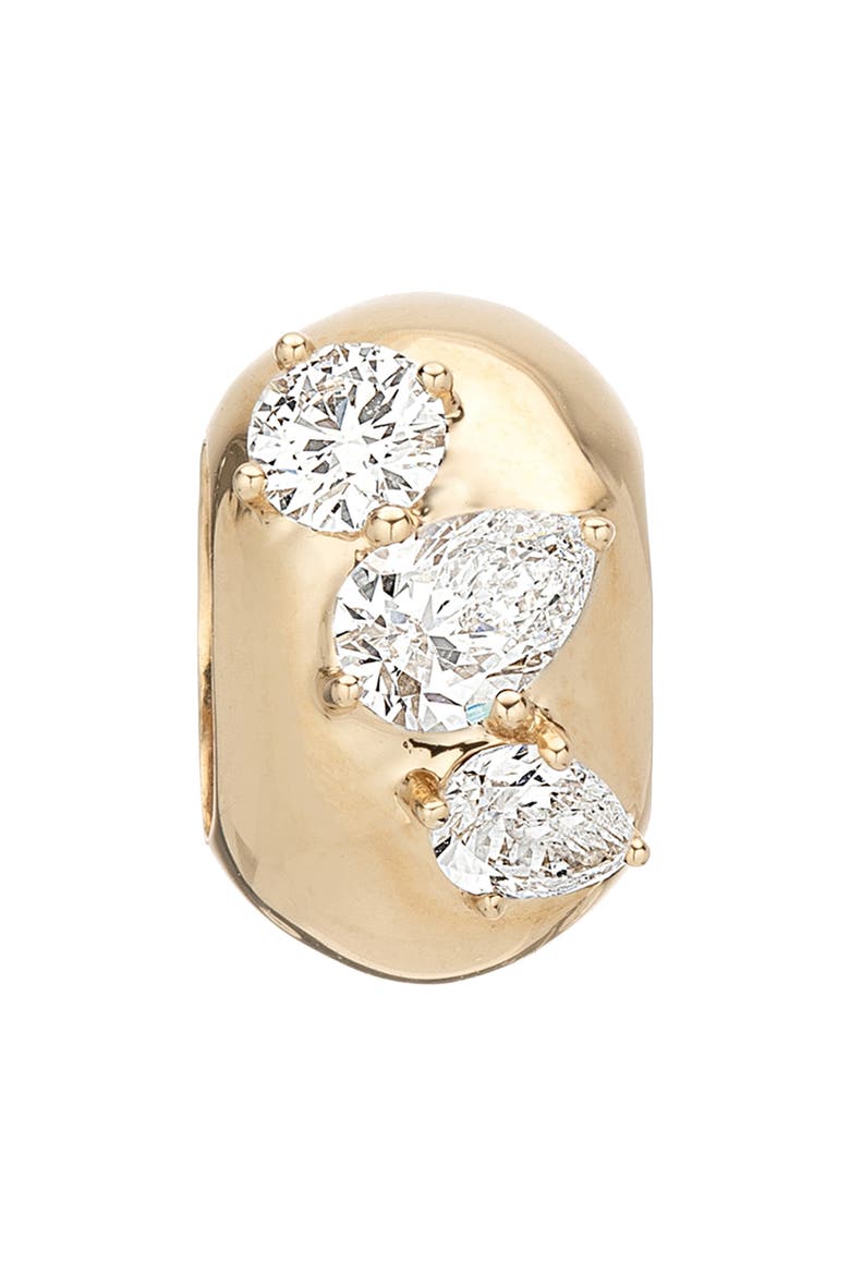 Lab-Grown Diamond Cluster Charm, Alternate, color, YELLOW GOLD