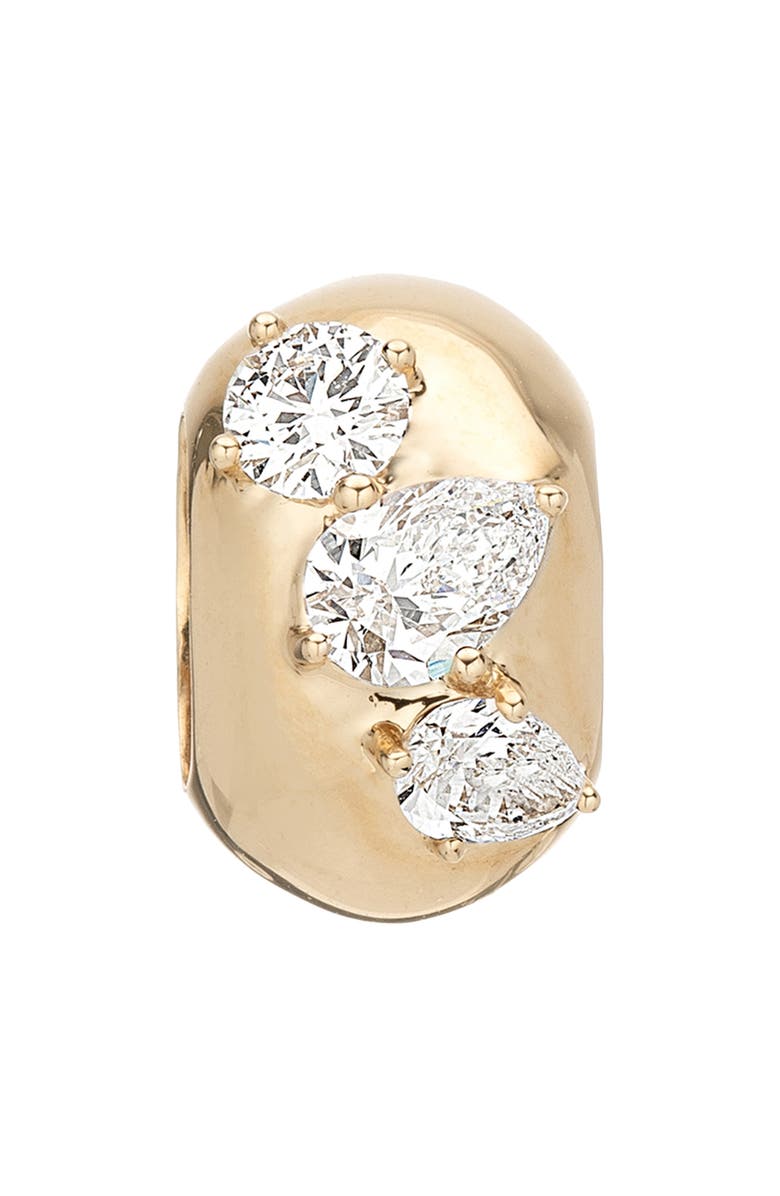 Adina Reyter Lab-Grown Diamond Cluster Charm, Alternate, color, Yellow Gold