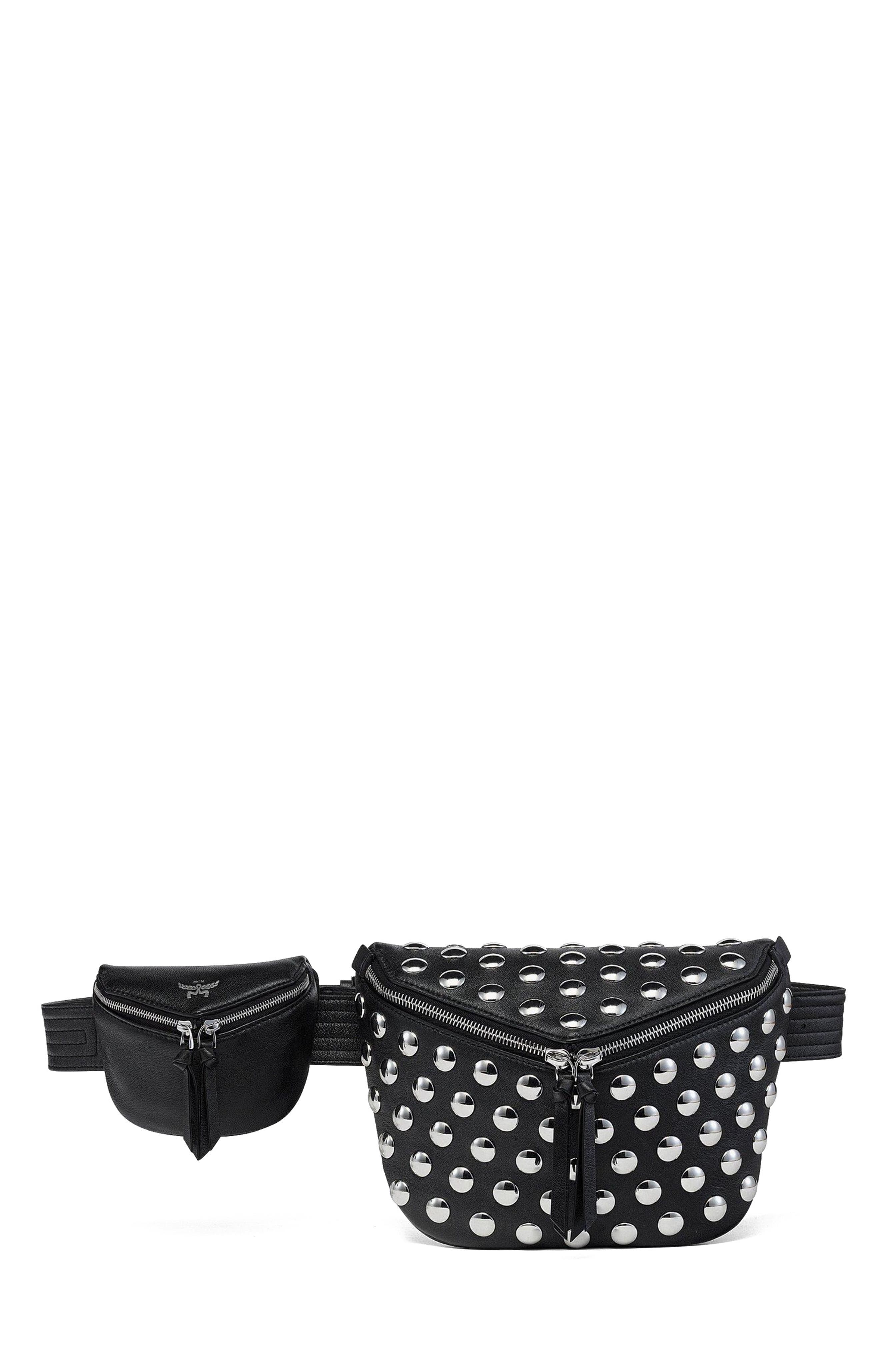 MCM Diamant 3D Belt Bag in Galactic Gala Lamb Leather, Main, color, 