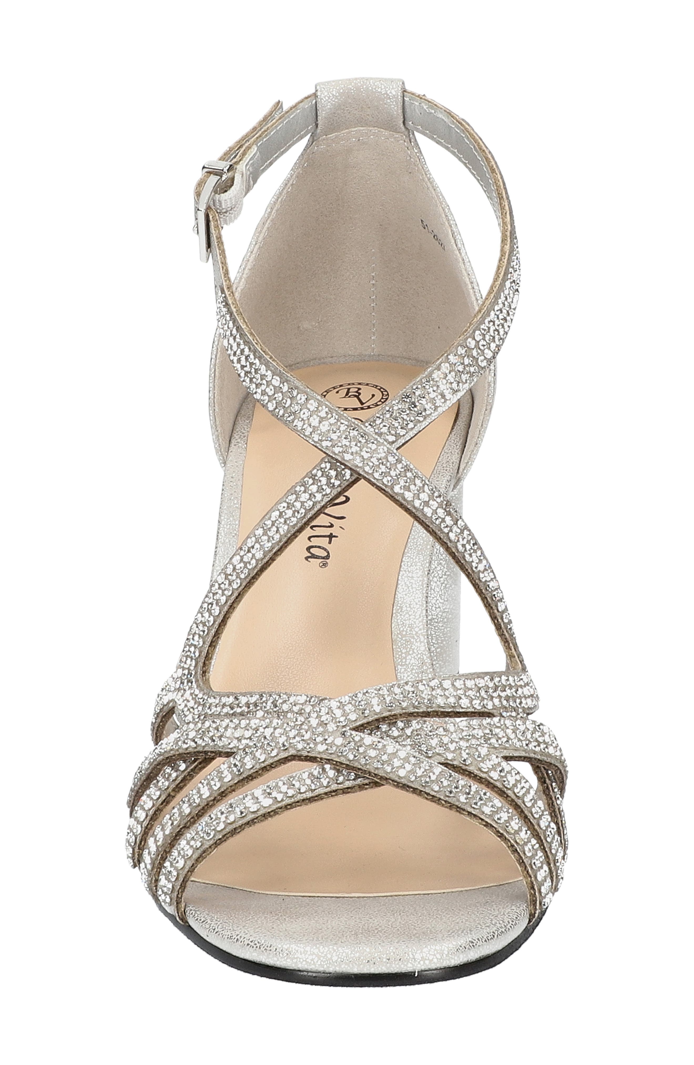 Bella Vita Aliette Sandal, Alternate, color, Silver Metallic
