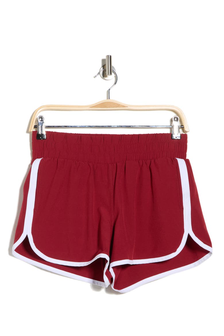 Seraphine Ripstop Running Shorts, Alternate, color, CHERRY ROYALE-WHITE