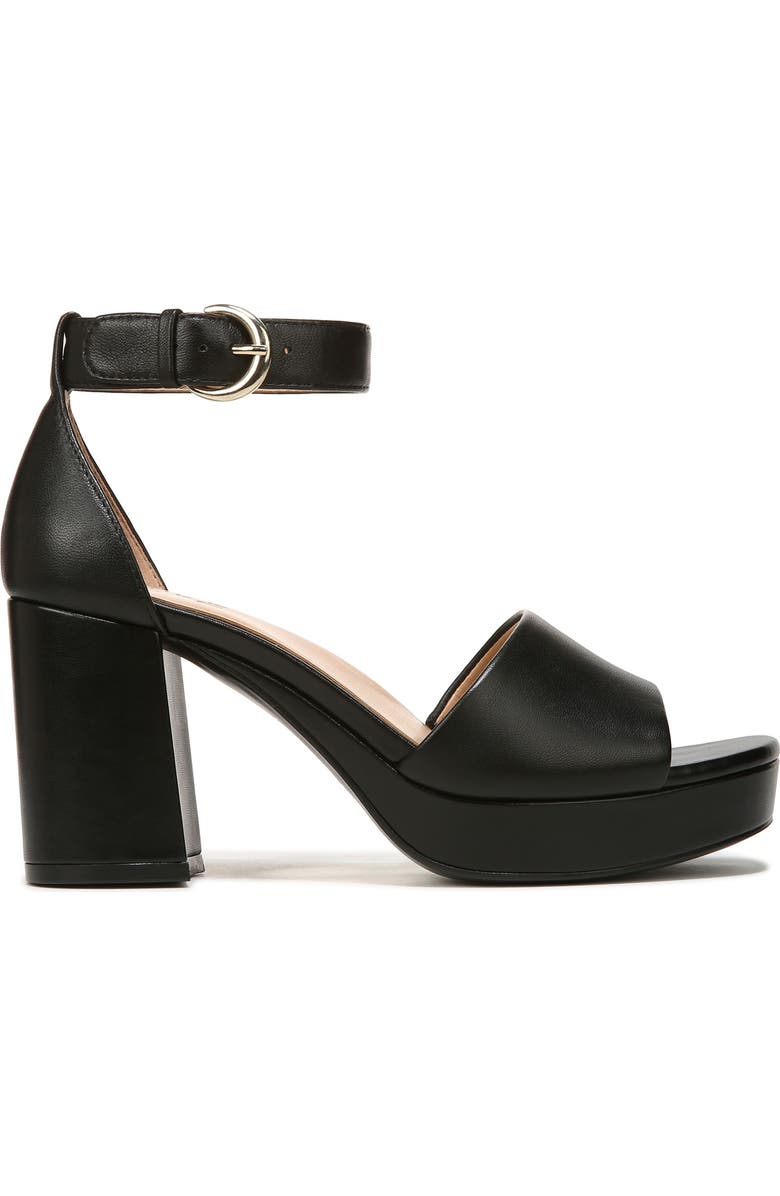 Naturalizer Pearlyn Ankle Strap Platform Sandal, Alternate, color, Black Leather