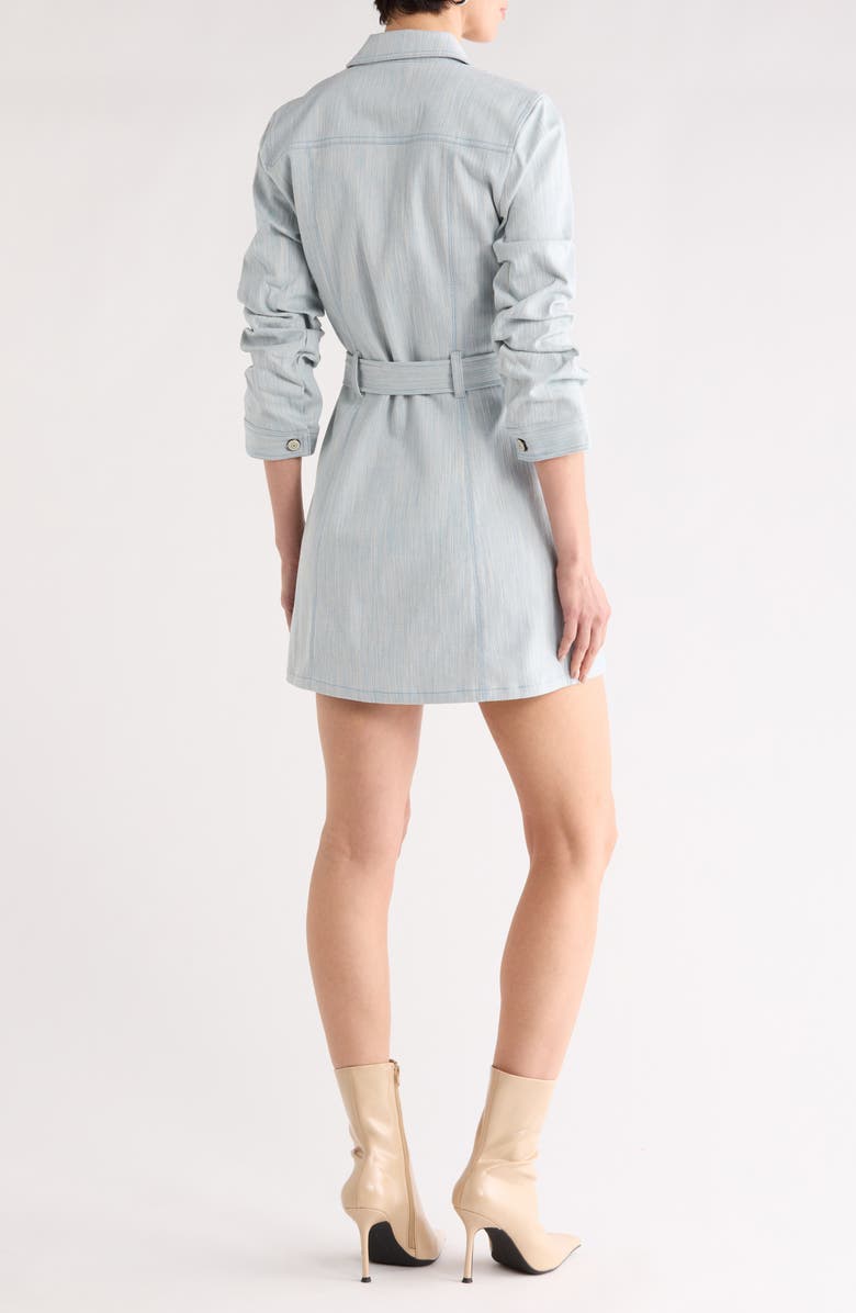 Cinq à Sept Denim Shirtdress, Alternate, color, Kettle Pond/ White