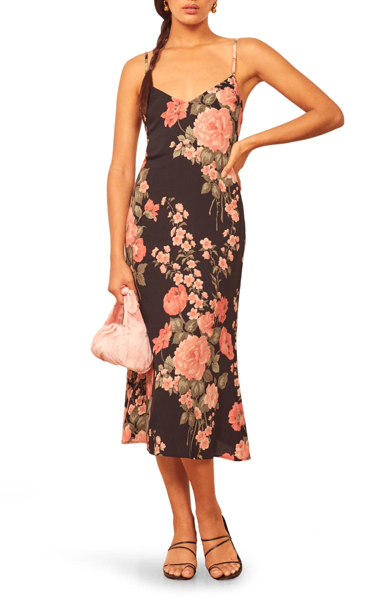 Reformation Nella Sleeveless Midi Dress, Main, color,