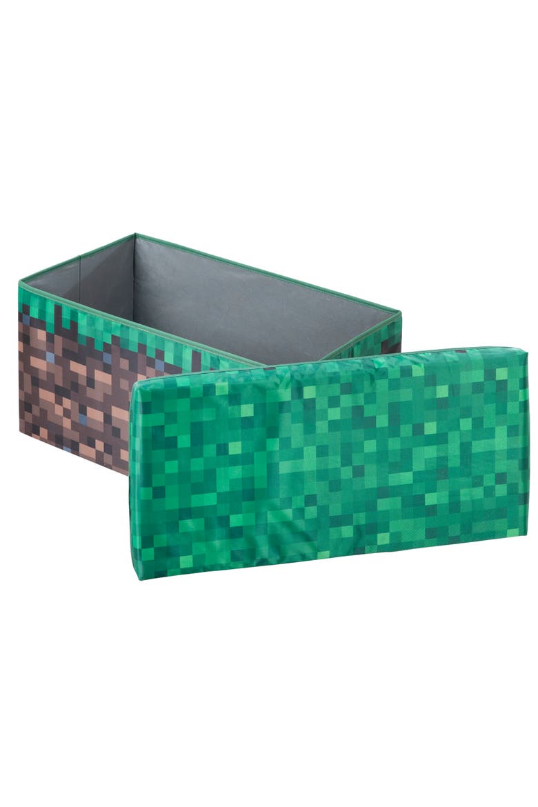 Pixel Grass Block Toy Storage Box, Alternate, color, Multicolored