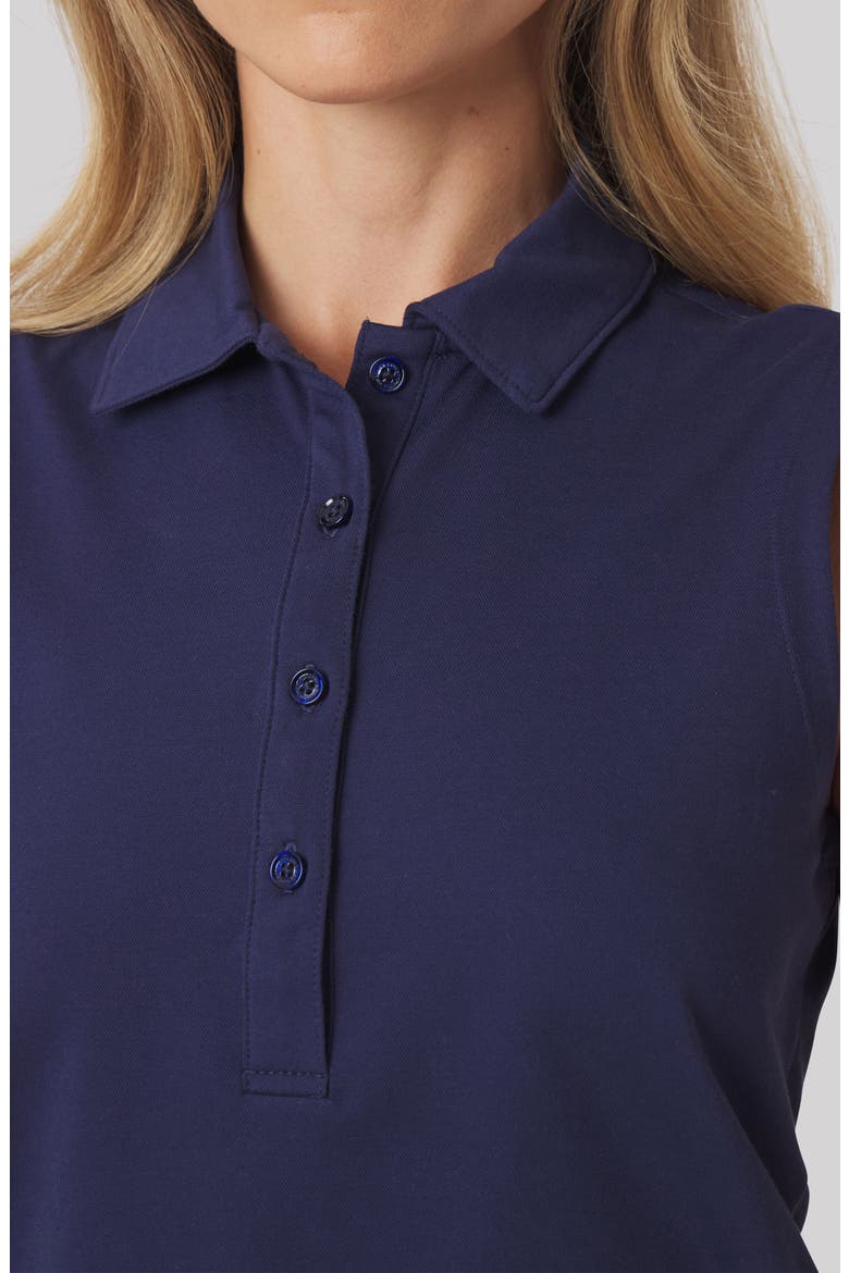 Maggie Sleeveless Golf Polo, Alternate, color, LEGACY NAVY BLUE
