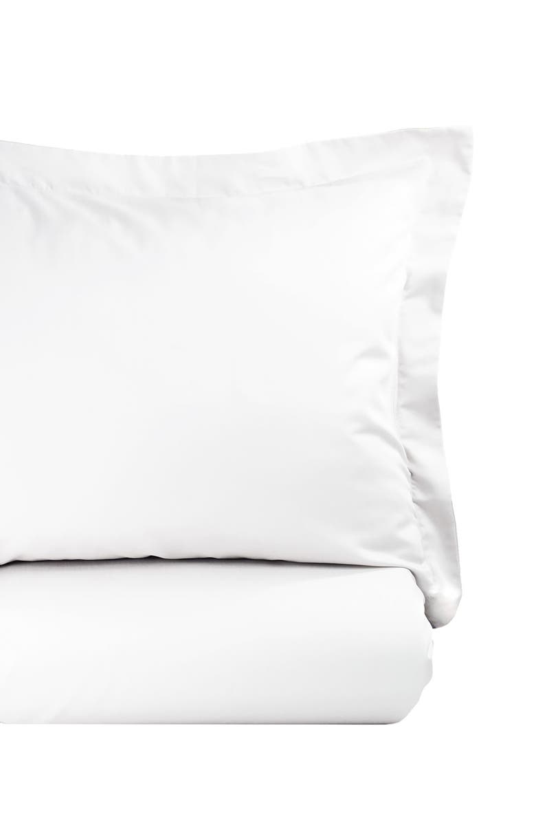 MELANGE HOME T400 Supima Cotton Duvet 2-Piece Set - Twin, Main, color, White