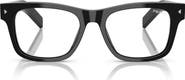 Prada 55mm Rectangular Blue Light Blocking Glasses