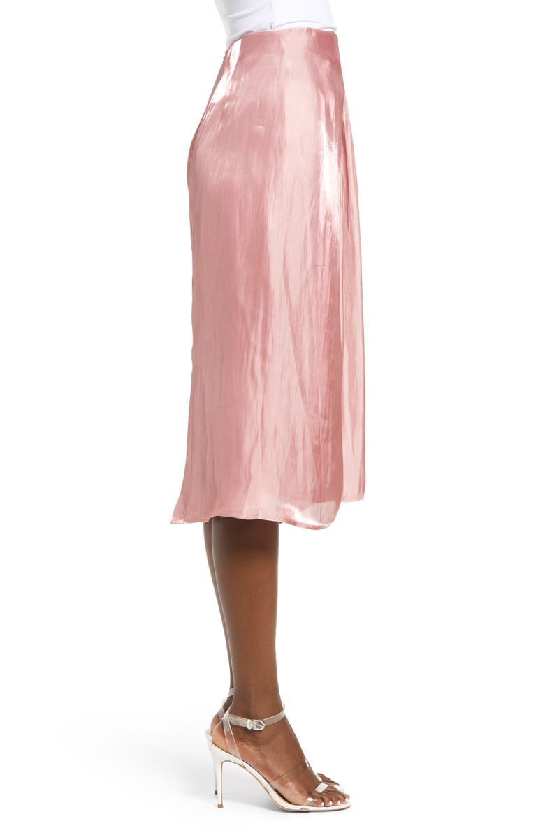 Endless Rose Metallic Skirt, Alternate, color, Pink
