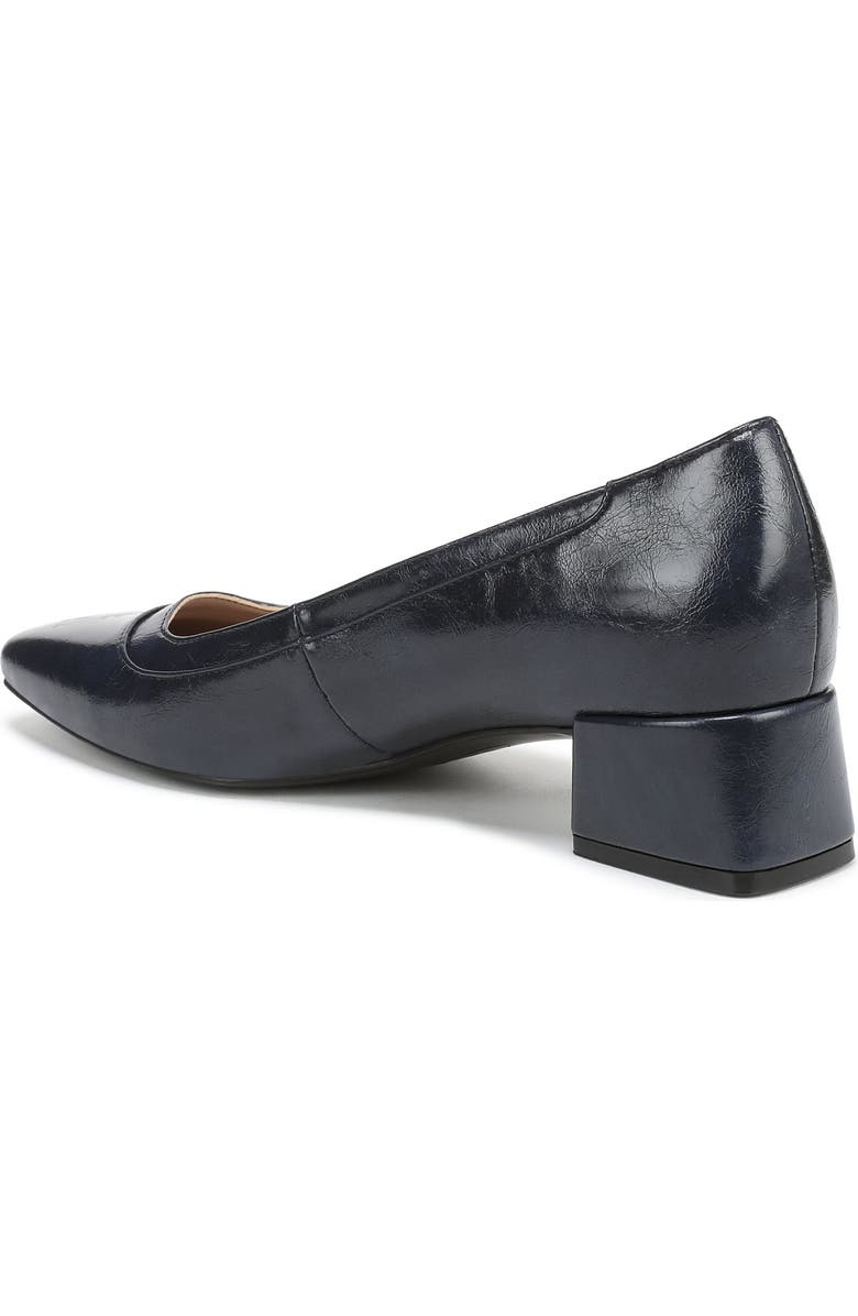 Naturalizer Huntley Square Toe Pump, Alternate, color, Navy Faux Leather