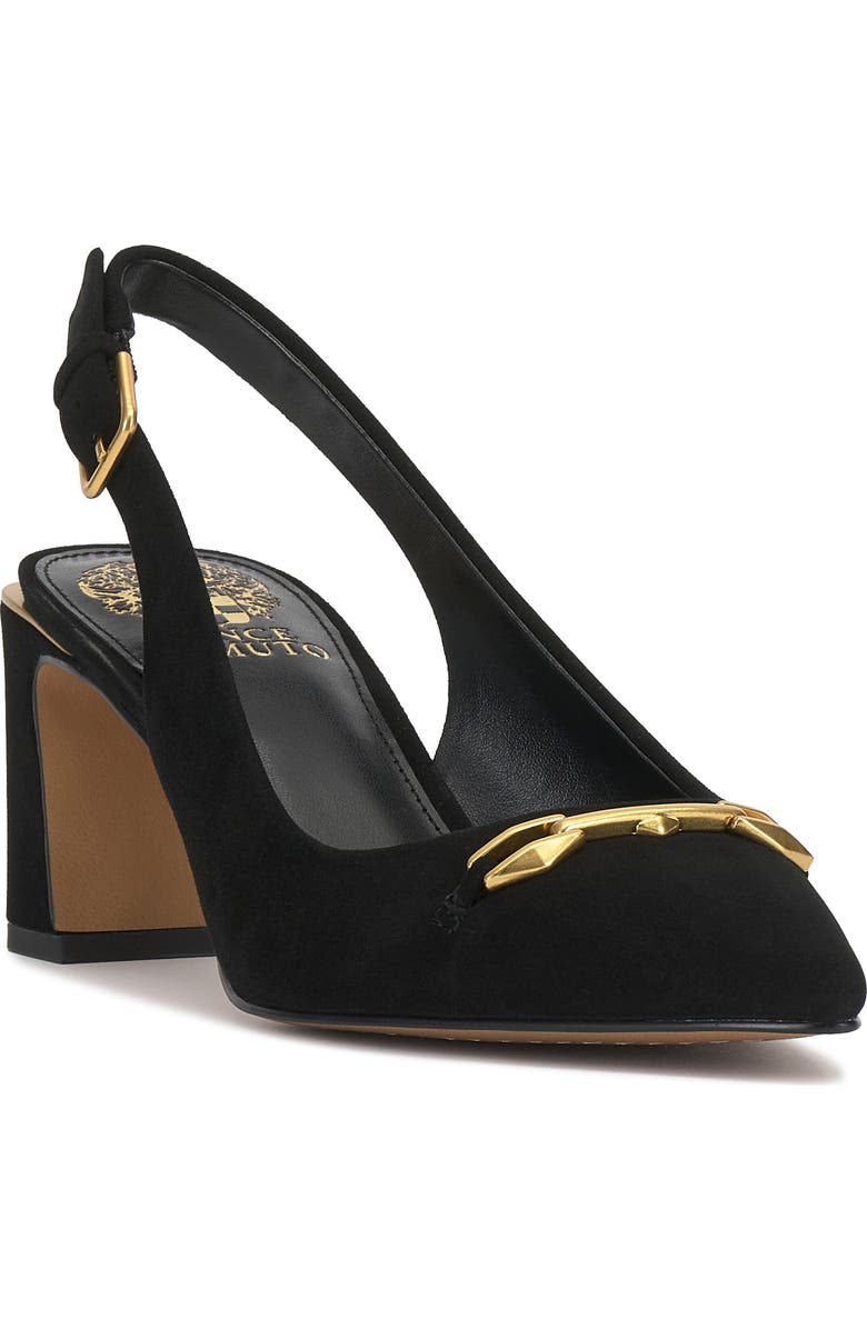 Vince Camuto Hamden Pointed Toe Slingback Pump, Main, color, Black
