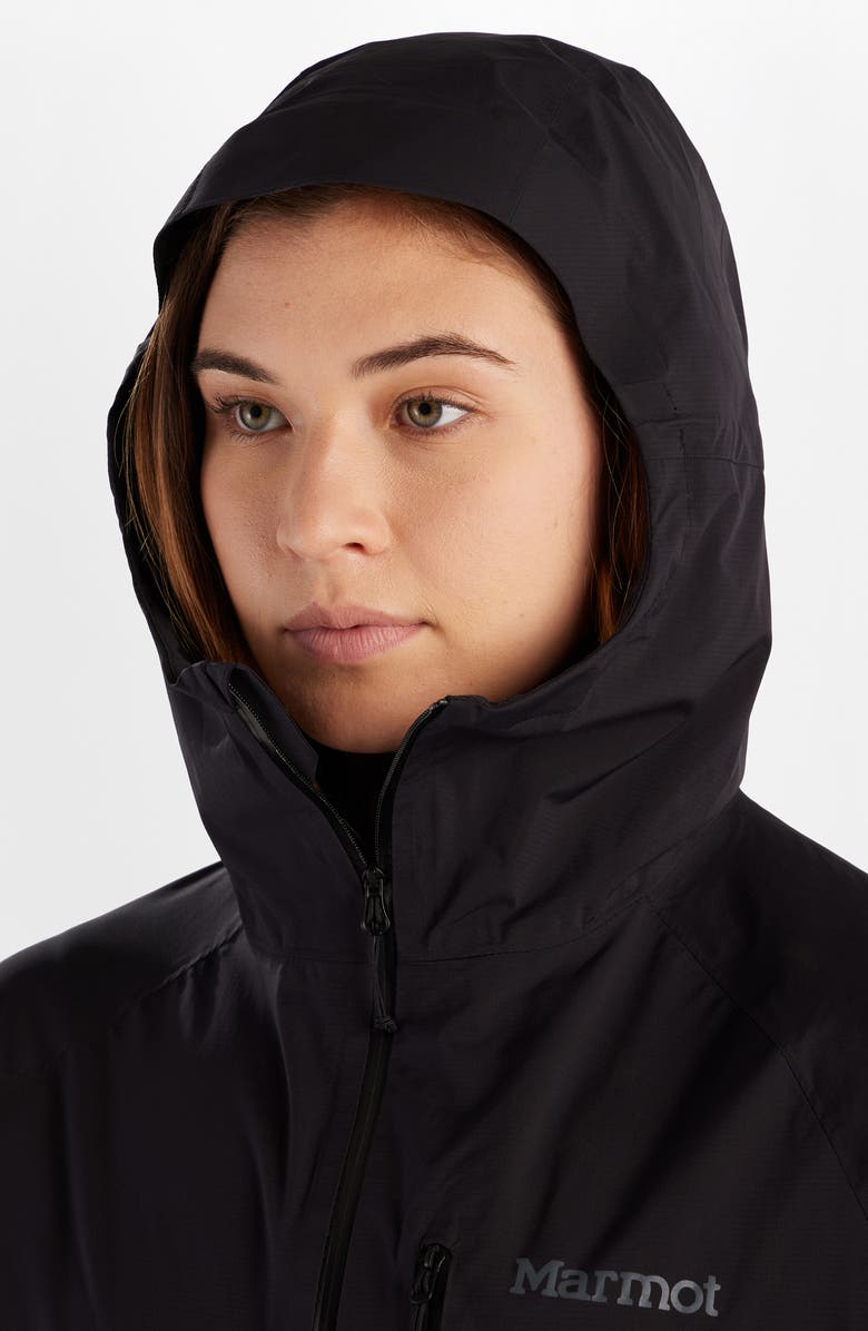 Marmot Superalloy Bio Packable Rain Jacket, Alternate, color, Black