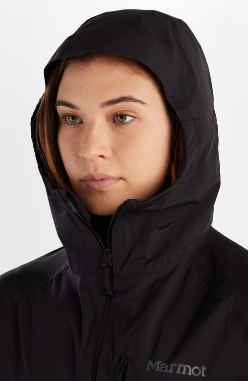 Marmot Superalloy Bio Packable Rain Jacket In Black