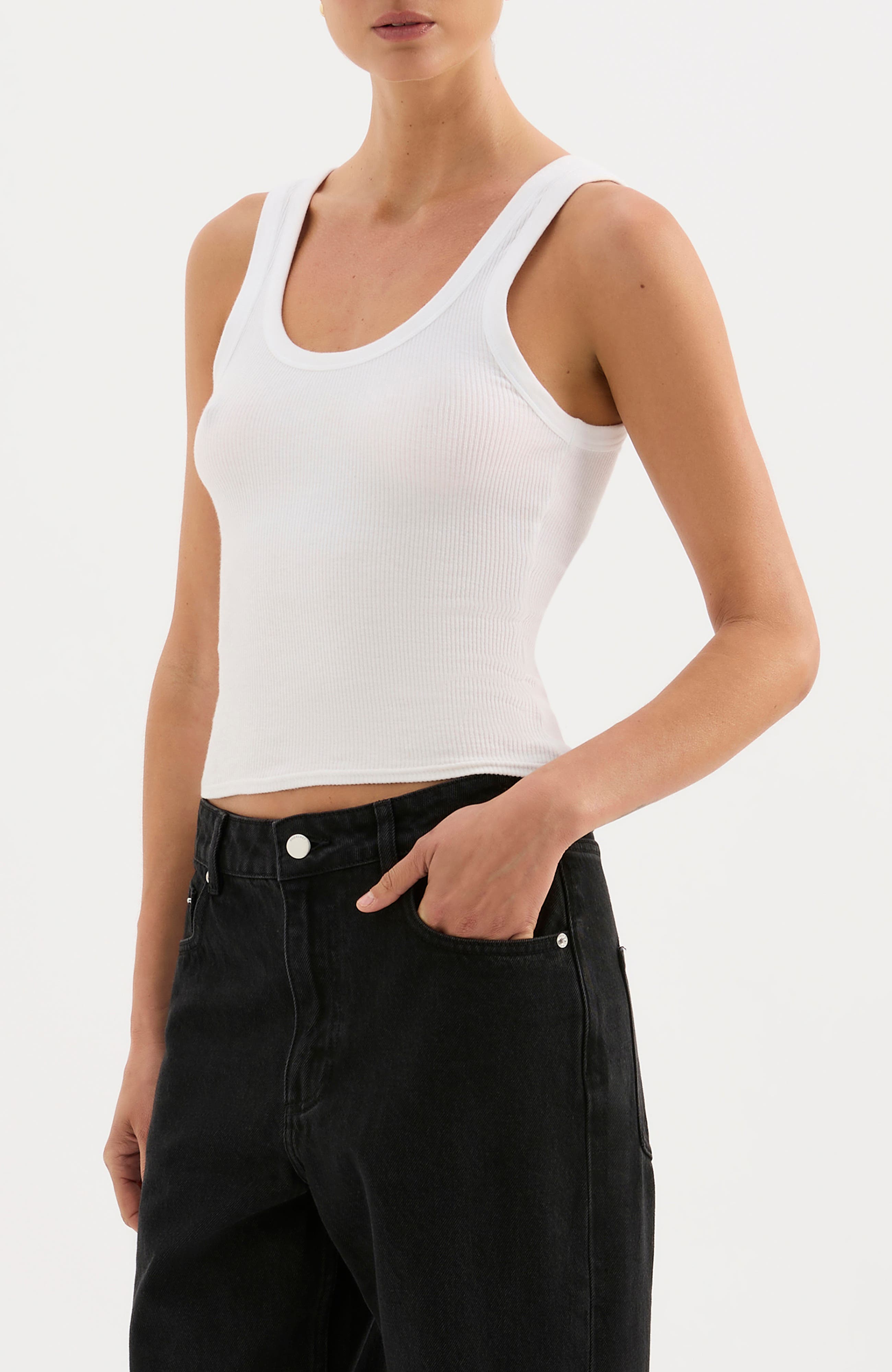 Nude Lucy Rib Singlet Top (Women) | Nordstrom