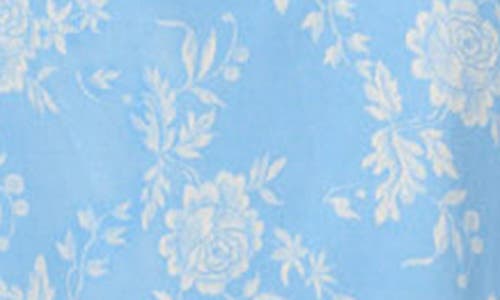 Staud Carol Print Sleeveless Maxi Dress In Blue