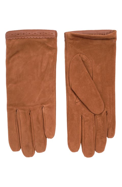 Wingtip Leather Gloves