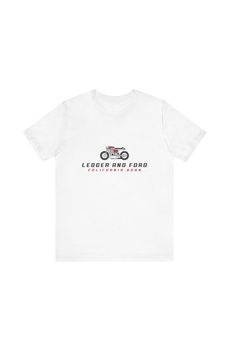 Ledger & Ford L&F Moto Graphic Tee, Alternate, color, White