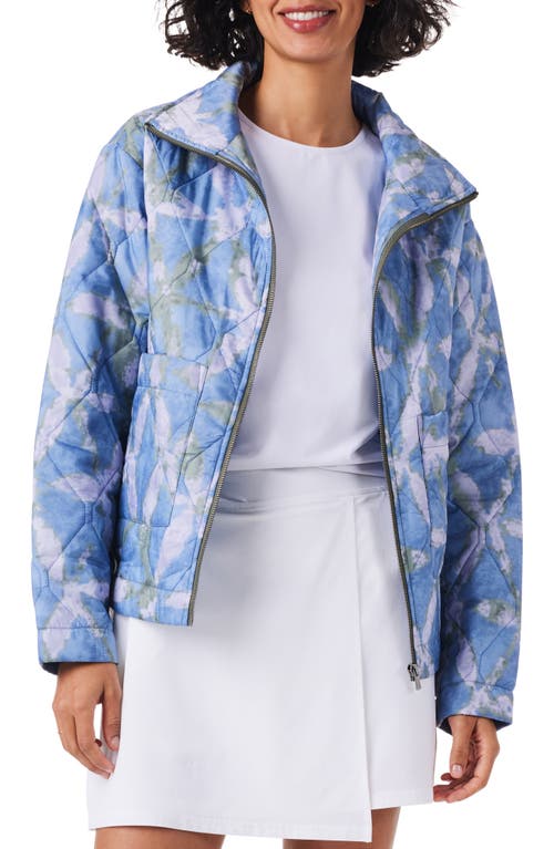 NZ ACTIVE by NIC+ZOE Throw On Quilted Puffer Jacket in Blue Multi  product